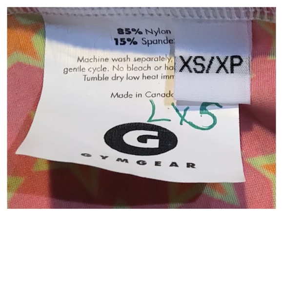 GymGear Mystique Circle / Star Print Gymnastics Leotard - Teen XS - Picture 5 of 6